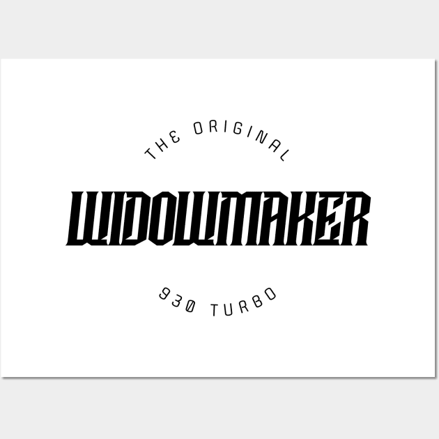 PORSCHE 930 - 930 Turbo Widowmaker - WHITE Wall Art by v55555